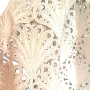 Holly Shae Eyelet‎ Lace Neck Tie Maxi Dress Women's XS/M White Boho Resortwear thumbnail 7