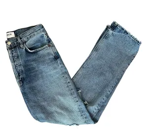 Agolde Women’s 90’s Pinch Waist Lineup Wash Distressed Straight Leg Jeans Sz 27 thumbnail 11