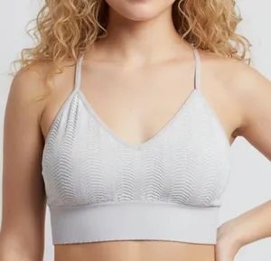 Anthropologie Textured Racerback Sports Bra thumbnail 1