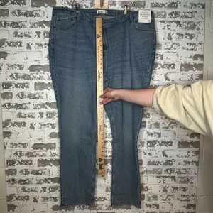 Abercrombie & fitch | women nwt denim jeans 90’s slim straight highrise thumbnail 7