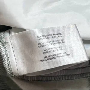 Banana Republic‎ Ivory Green Plaid Oversized Shacket Holiday Woolblend M thumbnail 10