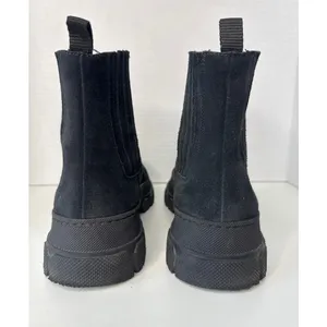 Boemos Suede Platform Chelsea Boots Lug Sole Italy size 37 thumbnail 4