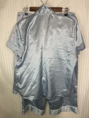 Secret Treasures Light Blue Satin Pajama Set thumbnail 6