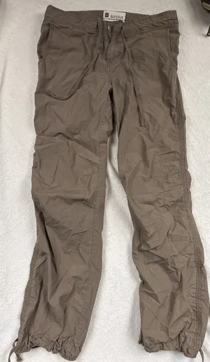 Gap Pants‎ Womens Size 2 Surplus Cinch Up Pants Chino Flat Front VTG Y2K thumbnail 1
