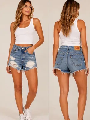 Levi’s 501 High Rise Shorts, Size 28 thumbnail 2