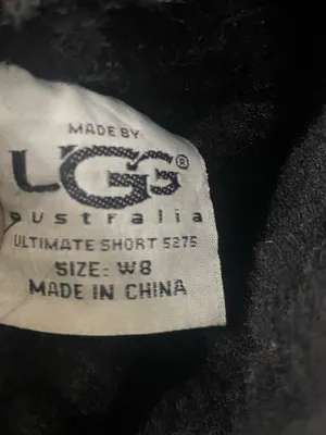 UGG Australia Classic Short Black Suede Boots women size 8 thumbnail 7