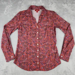Panhandle Womens Western Shirt Long Sleeve Paisley Size M Medium thumbnail 1