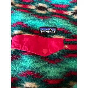 Patagonia Synchilla Fleece Pullover Women's XL Aztec Southwestern Teal Pink thumbnail 4