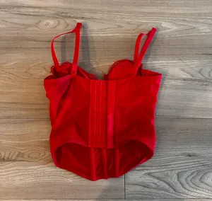 Lace Corset Top Red Size XXS thumbnail 2