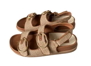Dolce Vita Starla Sandals TAN MULTI WOVEN 8 NWOT thumbnail 4