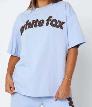 1020. From The Archives Allora Oversized Tee Blue sz m/l thumbnail 1