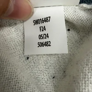 Smartwool Merino Wool Colorblock High-Low Knit Top Blue Cream SW016487 thumbnail 5