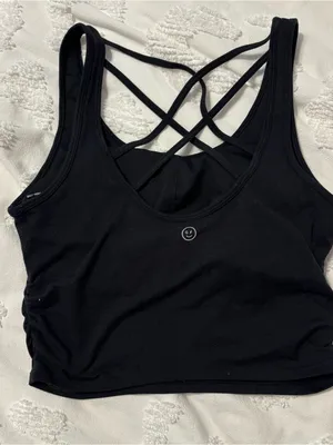 Gilly Hicks Black Crop Tank with Strappy Back thumbnail 2