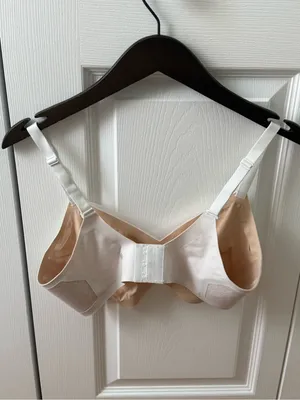 Honeylove Crossover Lace Bra in White thumbnail 3