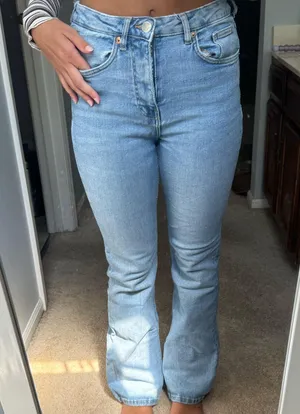ZARA Mid-Rise Flare Jeans thumbnail 1