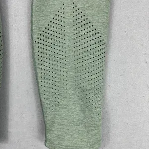 Nike Dri Fit 3/4 Length Compression Tights Pants Women's Large Green Running Gym thumbnail 10