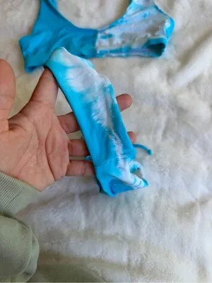 Dippin Daisy’s Swimwear Blue Tie Dye Size Small thumbnail 5