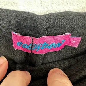 Edikted Wide Leg Pants Size Small Black Foldover Waist Y2K NWT‎ Bratz Doll 90s thumbnail 5