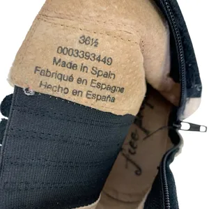Free‎ People Boots 36.5 Tan Ankle Leather Block Heel Boho Festival thumbnail 11