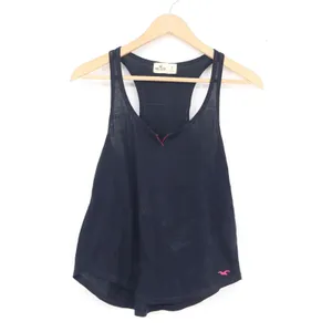 Hollister Womens Navy Blue Racerback Tank Top Small NWT thumbnail 2