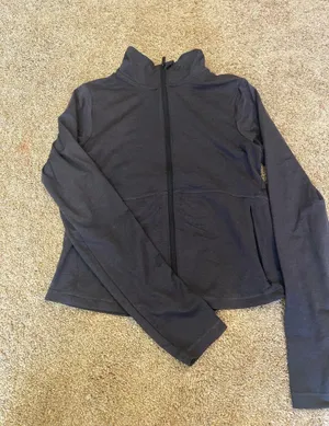 Target Zip-Up Jacket Black Plain thumbnail 1
