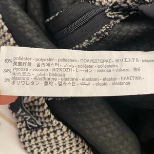 Zara Black and White High Waist Skort thumbnail 7