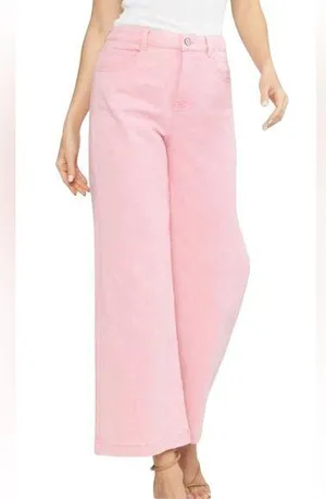 Entro Wide Leg Pants-Pink Size Medium. #206 thumbnail 1