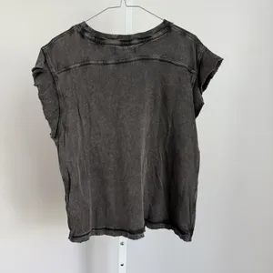 We The Free Distressed Mineral‎ Washed Black Sleeveless Cotton Top sz S Boho thumbnail 7