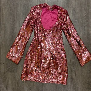 Anthropologie Maeve Long-Sleeve Mock-Neck Sequin Mini Dress thumbnail 6