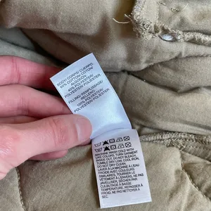 Lucky Brand quilted beige jacket size S thumbnail 6