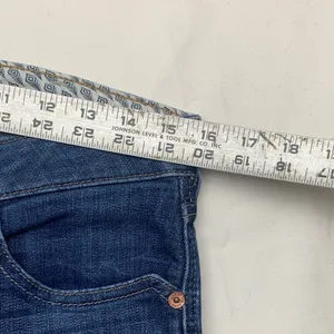 Ariat size 31 short high rise straight Real Denim Jeans Blue Stitching cowgirl r thumbnail 7