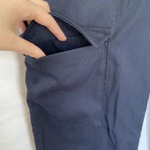 Zara blue cargo pants trousers pockets high waist‎ women's size 6 casual comfort thumbnail 3
