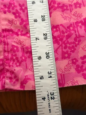 Vintage Lilly Pulitzer White Tag Pink Flamingo Dot Print Logo Mini Dress H2F thumbnail 11