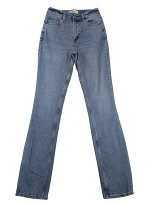 Abercrombie &‎ Fitch Slim Straight Ultra High Rise Jeans Blue Women 25 0L Long thumbnail 1
