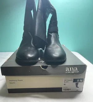 A.N.A size 9 Sleek Leather Boots for Everyday Wear New‎ thumbnail 1