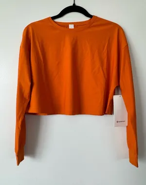 NWT LULULEMON - Roasted Orange Muscle Love Long Sleeve - $68 - 8 thumbnail 1