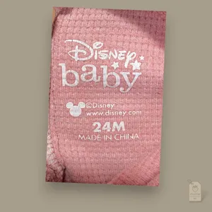 Disney Baby Mickey & Minnie Pink Waffle-Knit Romper 24M thumbnail 5