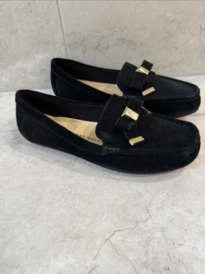 Isaac Mizrahi New Imalia size 6 leather suede black loafer size 6W thumbnail 3