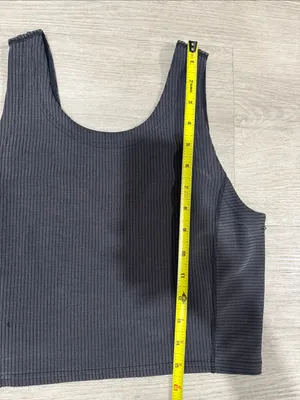Lululemon Ribbed Softstreme Cropped Tank Top washed Black 6 thumbnail 12