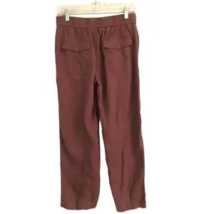 ‎Athleta Cabo Retreat linen cropped wide leg pants 4P thumbnail 4