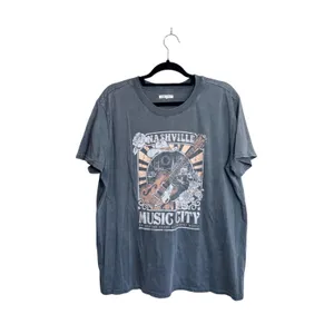 Maurices Nashville Music City Oversized Graphic Tee Gray Country thumbnail 2