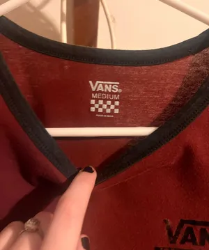 Vans Maroon  Crop Top thumbnail 3