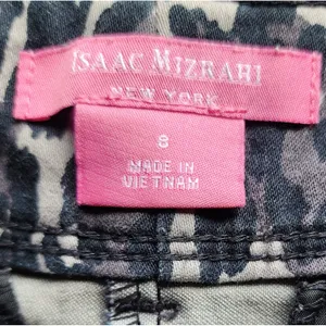 Isaac Mizrahi Mixed Grey Leopard Print Preppy Cotton Stretch Shorts‎ 8 thumbnail 4
