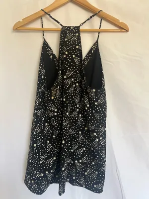 Vici Black and White Starprint spaghetti strap top thumbnail 4