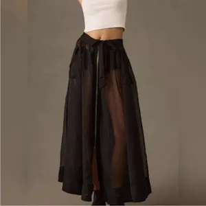 Anthropologie Sheer Parachute Maxi Skirt Size 6 | NWT thumbnail 3