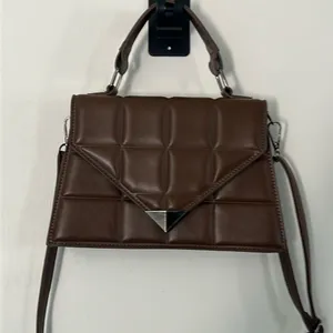 Fashion Rhombus brown‎ quilted crossbody shoulder bag thumbnail 4