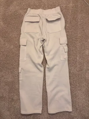 White Cargo Sweatpants Size L thumbnail 2