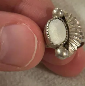 ring band sterling silver 925 beautiful unique size 4.75 thumbnail 1