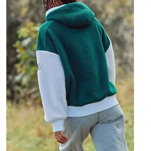 NWT Free People Hit The Slopes Hoodie in Evergreen Combo thumbnail 3