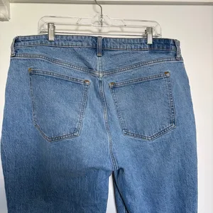 Abercrombie & Fitch The 90s Relaxed Jean Curve Love High Rise Size 34/18 Short thumbnail 7